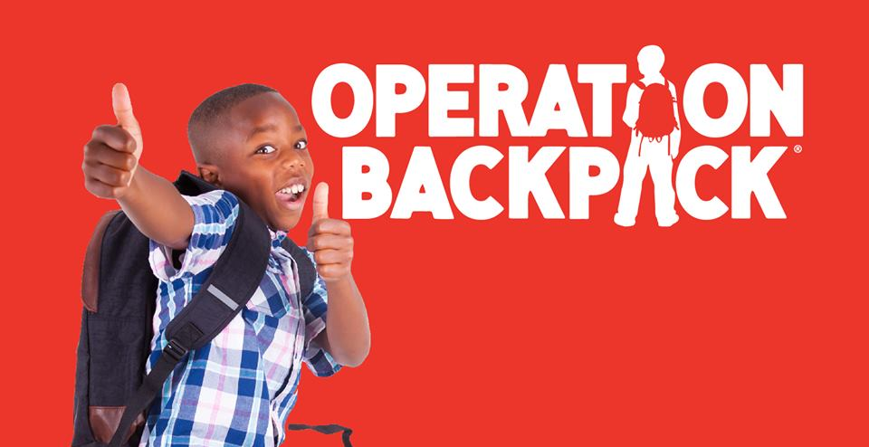 Collecting Donations for Operation Backpack