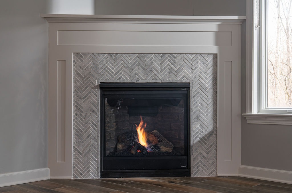 Basement Fireplace in Dublin, OH