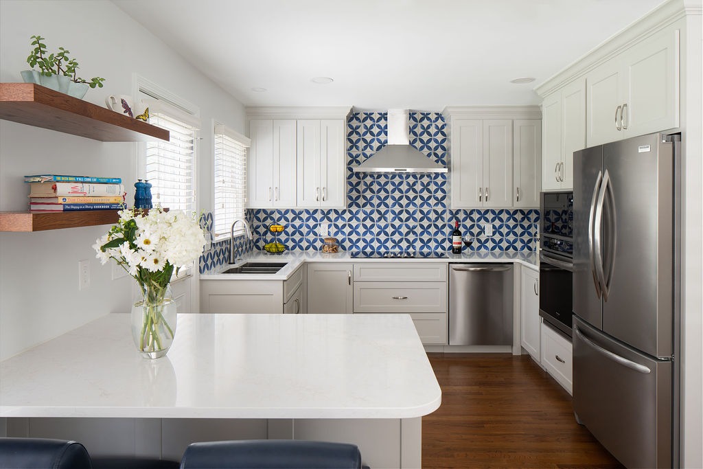 Kitchen remodel expanded footprint