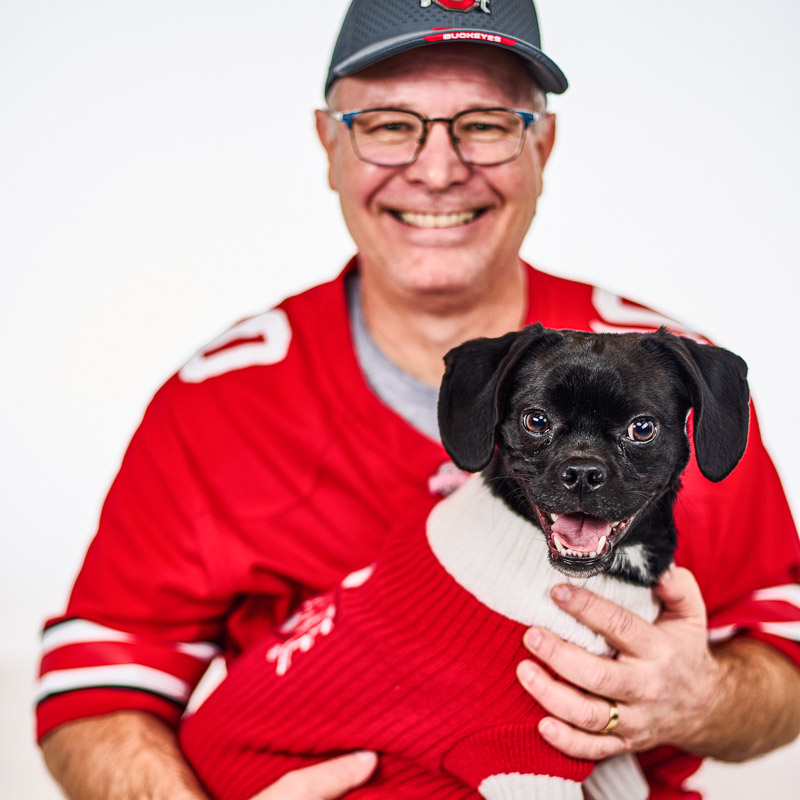 John Hamlett and Dog