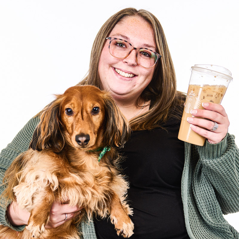 Samantha Domitrovich Starbucks and Puppy